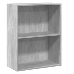 vidaXL Bookcase Concrete Grey 60x30x76,5 cm Engineered Wood 2