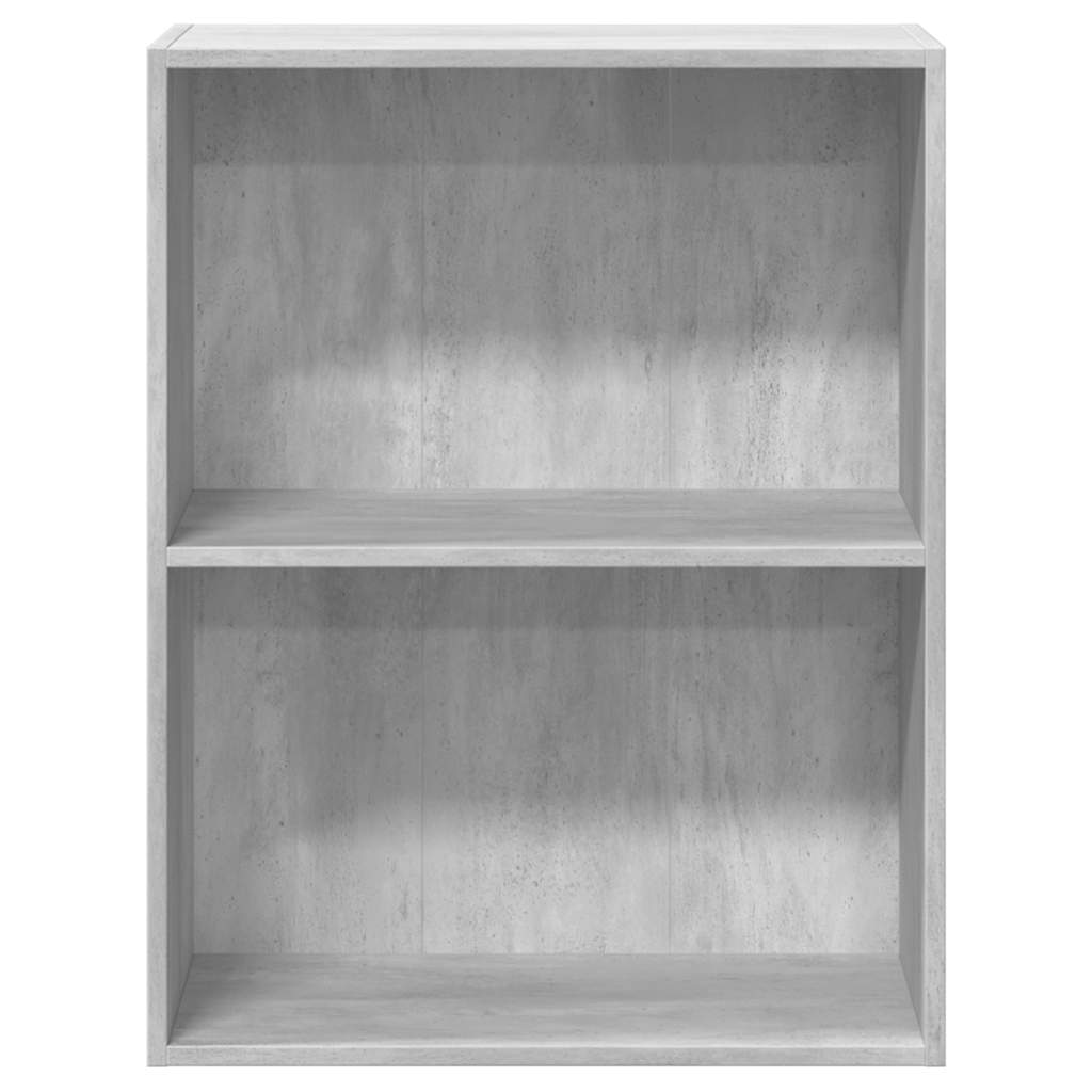 vidaXL Bookcase Concrete Grey 60x30x76,5 cm Engineered Wood 4