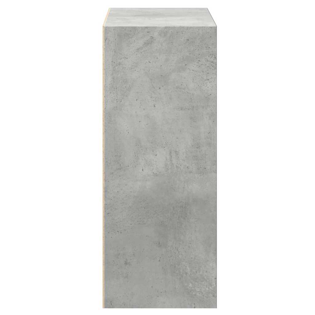 vidaXL Bookcase Concrete Grey 60x30x76,5 cm Engineered Wood 6