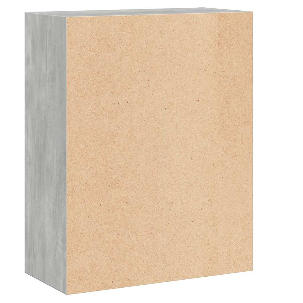vidaXL Bookcase Concrete Grey 60x30x76,5 cm Engineered Wood 5
