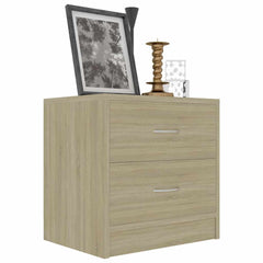 vidaXL Bedside Cabinet | Set of 2 | Sonoma oak | Engineered wood | Medium 4