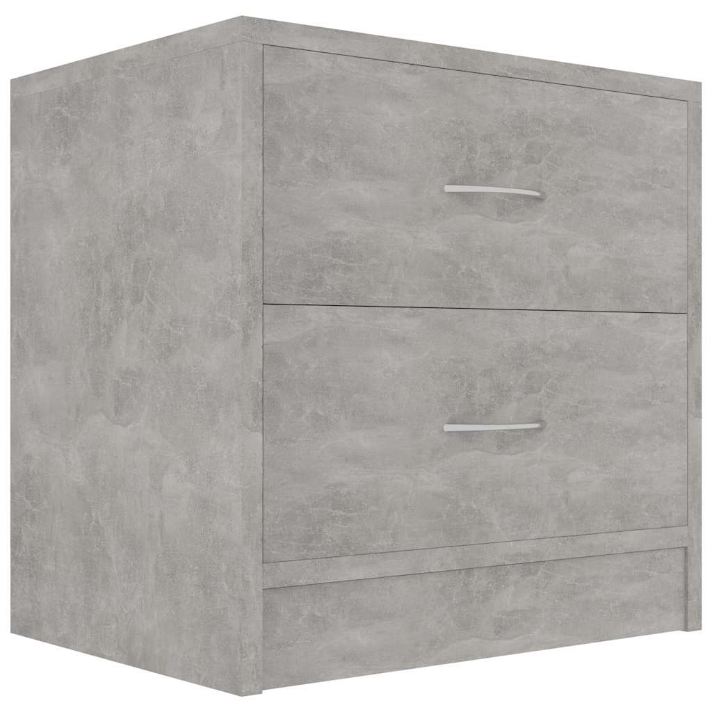 vidaXL Bedside Cabinet | Concrete Grey | Engineered Wood | Small 2