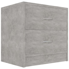 vidaXL Bedside Cabinet | Concrete Grey | Engineered Wood | Small 2