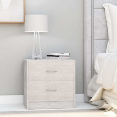 vidaXL Bedside Cabinet | Concrete Grey | Engineered Wood | Small 1