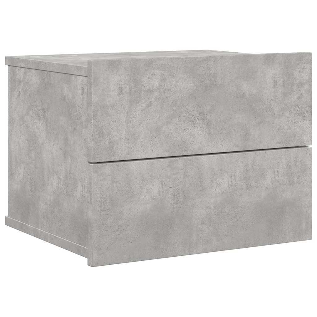 801061 vidaXL Bedside Cabinet Concrete Grey 40x30x30 cm Engineered Wood 2