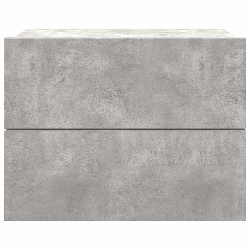 801061 vidaXL Bedside Cabinet Concrete Grey 40x30x30 cm Engineered Wood 3
