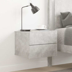 801061 vidaXL Bedside Cabinet Concrete Grey 40x30x30 cm Engineered Wood 1