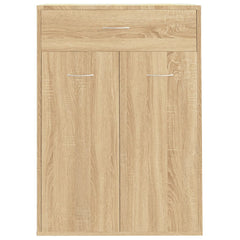 vidaXL Shoe Cabinet Sonoma Oak 60x35x84 cm Engineered Wood 6