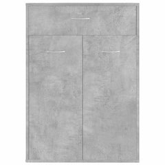 vidaXL Shoe Cabinet Concrete Grey 60x35x84 cm Engineered Wood 6