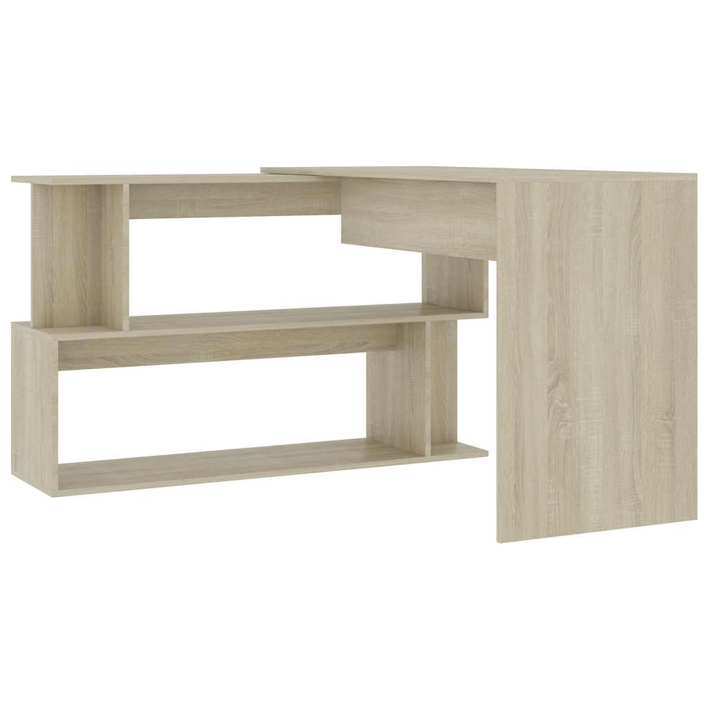 vidaXL Desk | Sonoma oak | Engineered Wood | 200x50x76 cm | Rotatable | Desk 5