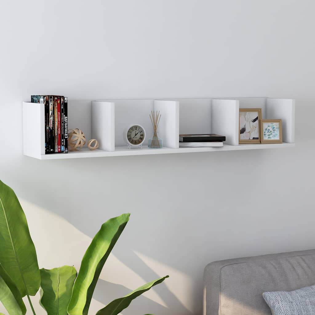 vidaXL Wall Shelf | Wall-Mounted Shelf | Rectangular | Modern | Storage Shelf 1