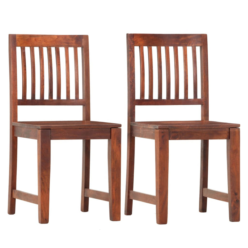 Dining Chairs 2 pcs Solid Mango Wood