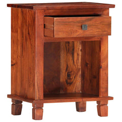 286265 vidaXL Bedside Cabinet 40x30x50 cm Solid Acacia Wood 3