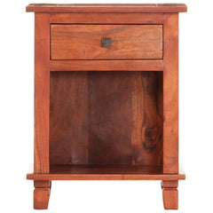 286265 vidaXL Bedside Cabinet 40x30x50 cm Solid Acacia Wood 4