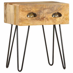 vidaXL Bedside Cabinet | Brown | Solid Mango Wood | 40x30x50 cm 1