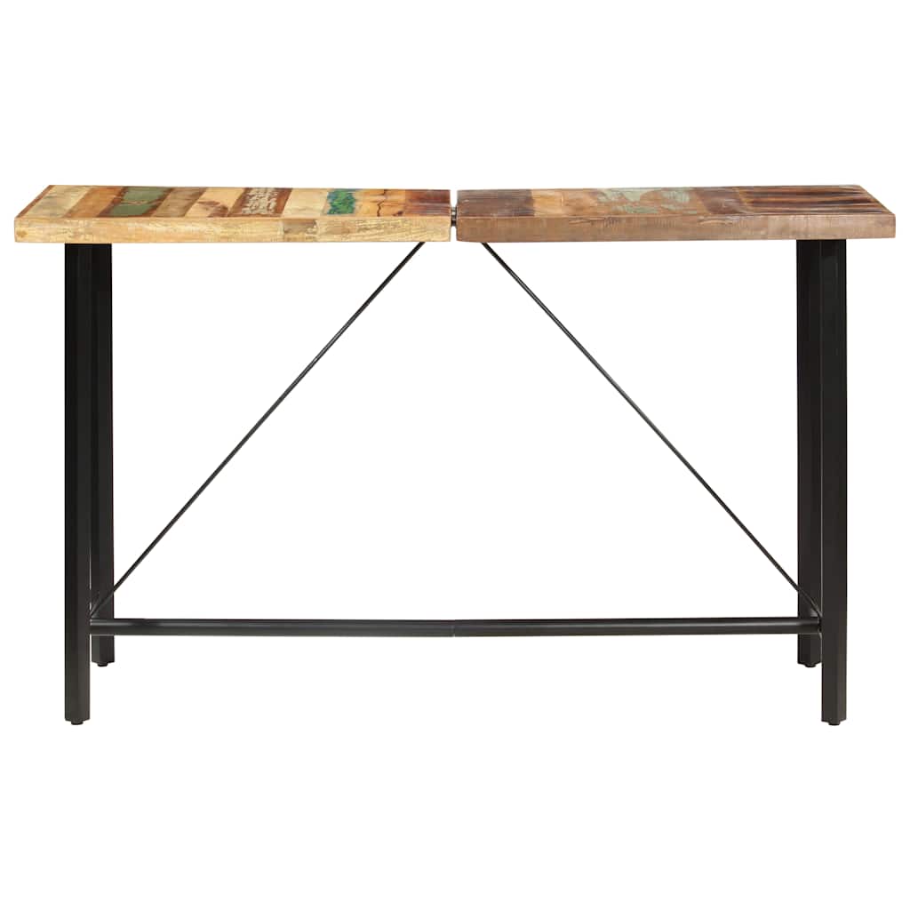 vidaXL Bar Table 180x70x107 cm Solid Reclaimed Wood 2