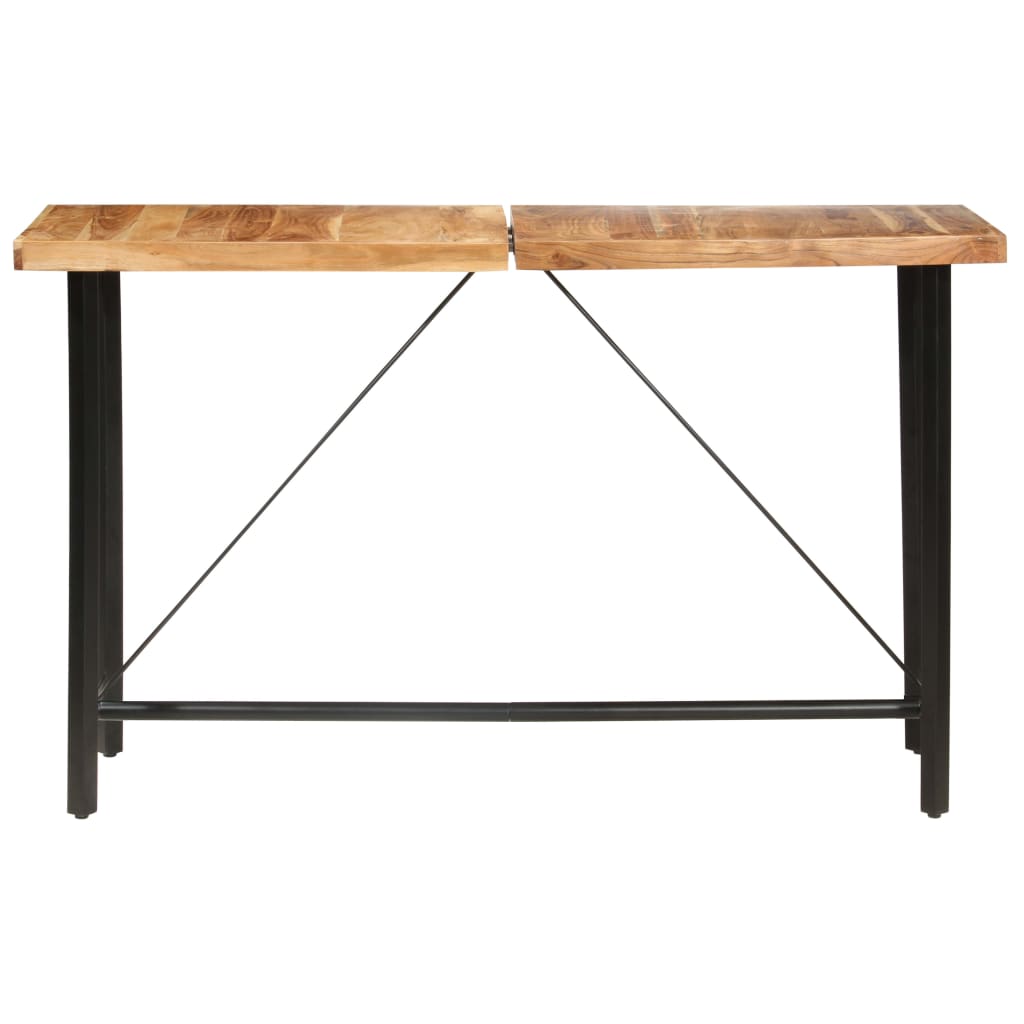 vidaXL Bar Table 180x70x107 cm Solid Acacia Wood 2