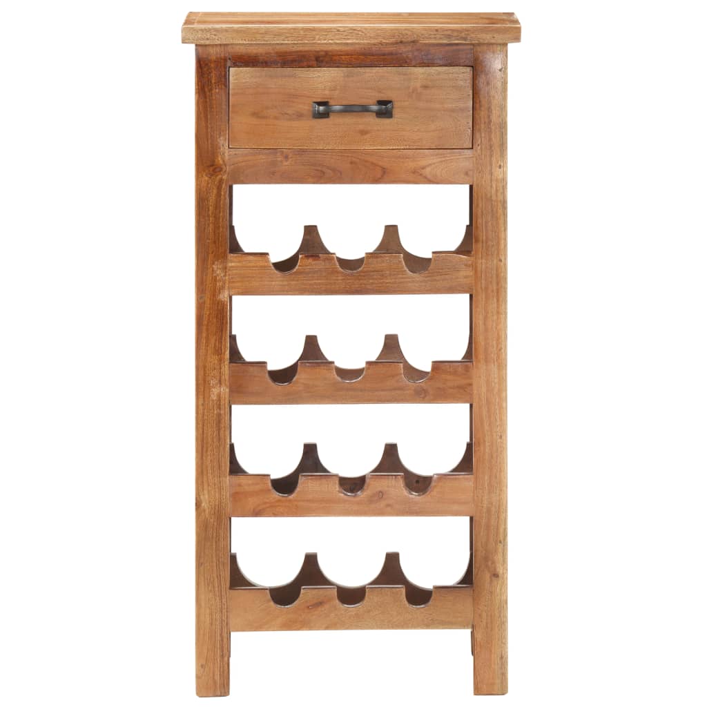 vidaXL Wine Cabinet 40x30x80 cm Solid Acacia Wood 2