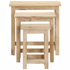 287489 vidaXL Nesting Tables 3 pcs Solid Mango Wood 4