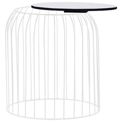 vidaXL Coffee Table | Set of 3 | White | Metal | Small, Medium, Large 6