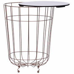 vidaXL Coffee Table | Gold, White | Metal, MDF | 40 cm across 2