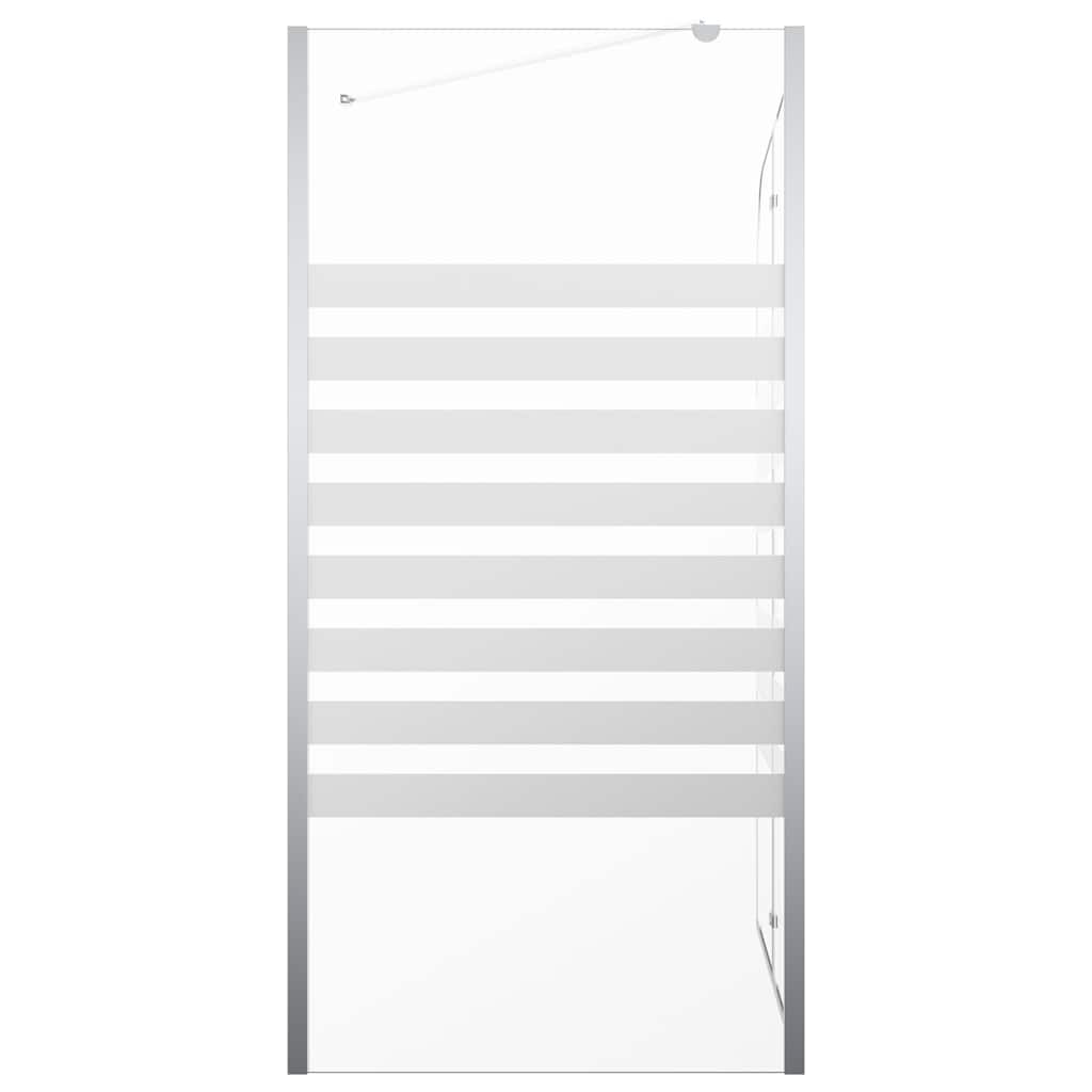 Bath Enclosure 120x68x130 cm Tempered Glass White stripe