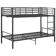 Bunk Bed without Mattress Metal 90x200cm Black