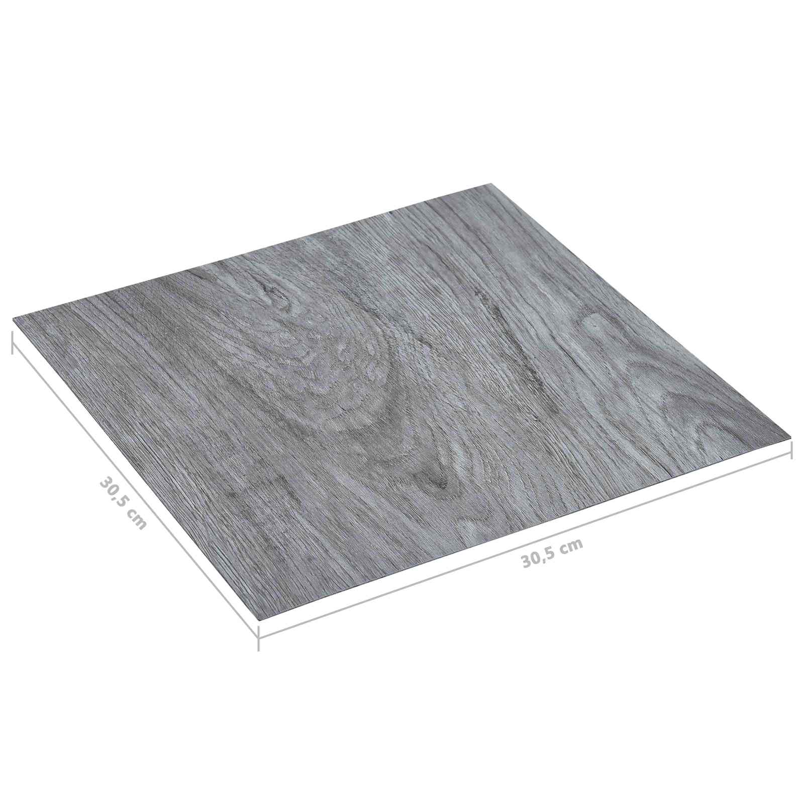 vidaXL Flooring Planks Light Grey 5.11 m² 55 pcs PVC 6