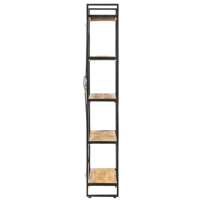 5-Tier Bookcase 90x30x180 cm Solid Mango Wood