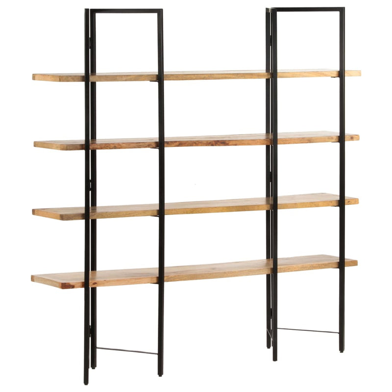 4-Tier Bookcase 160x35x160 cm Solid Mango Wood