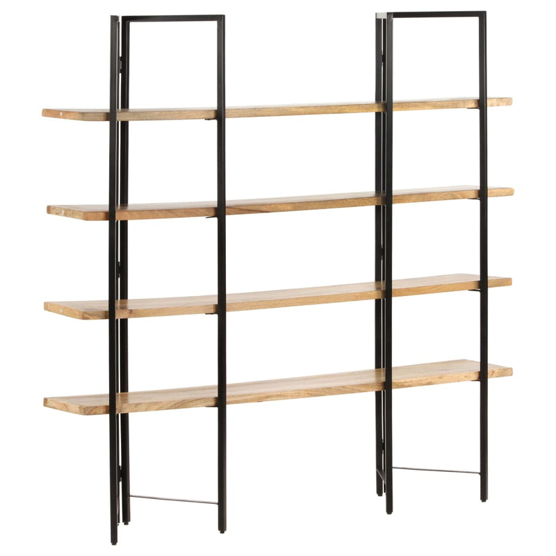 4-Tier Bookcase 160x35x160 cm Solid Mango Wood