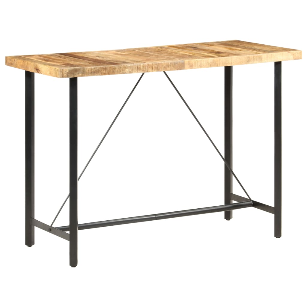 vidaXL Bar Table 150x70x107 cm Rough Mango Wood 1