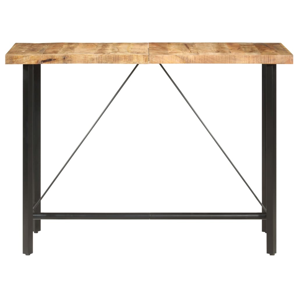 vidaXL Bar Table 150x70x107 cm Rough Mango Wood 2