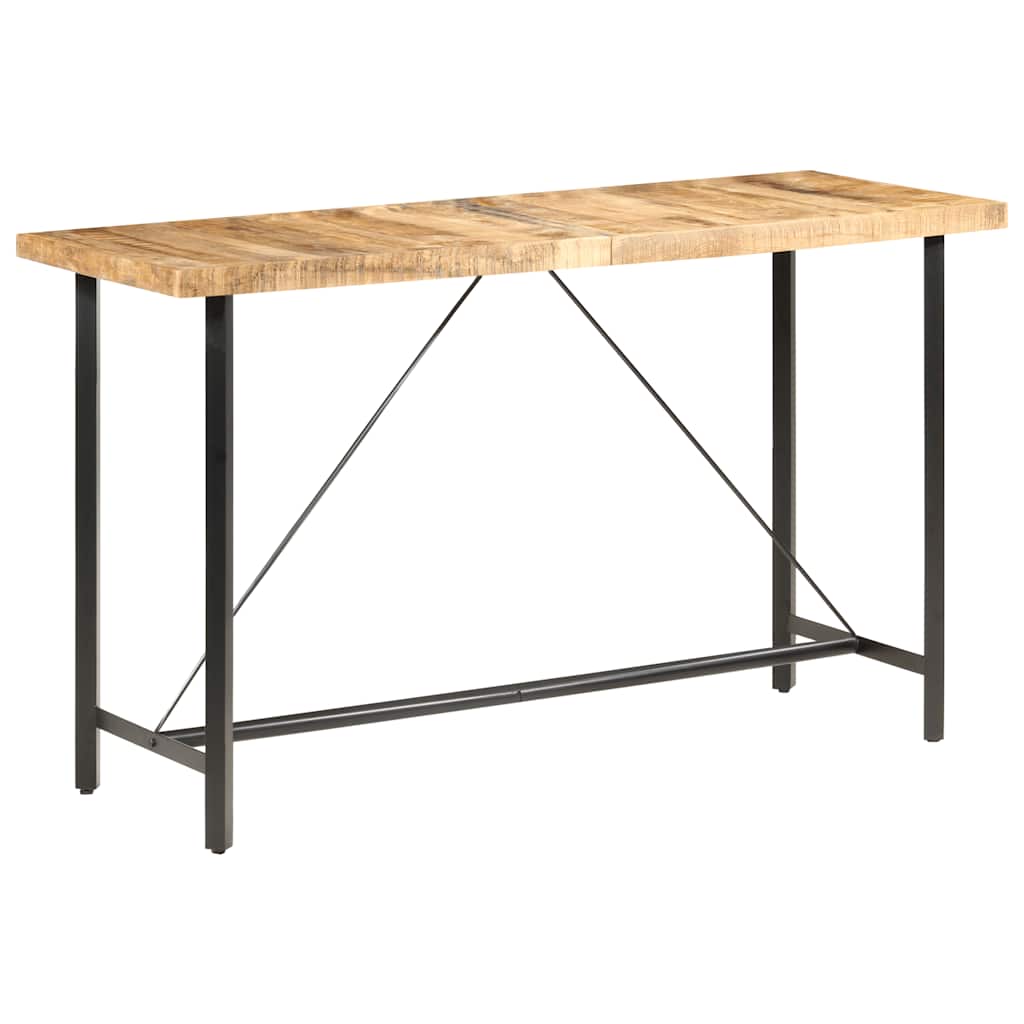 vidaXL Bar Table 180x70x107 cm Rough Mango Wood 1