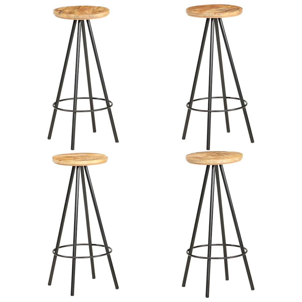 Bar Stools Rough mango wood 4