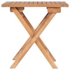 vidaXL Outdoor Table | Teak | Solid Teak wood | Small | Foldable | Outdoor Table 2