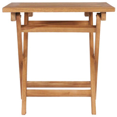 vidaXL Outdoor Table | Teak | Solid Teak wood | Small | Foldable | Outdoor Table 3