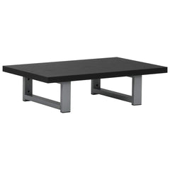 Two Bathroom Furniture Set Ceramic 2 pcs Black 60 cm shelf and 40 cm oval-shaped basin