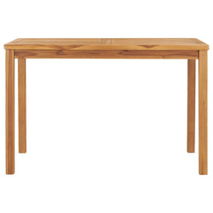 49360 vidaXL Garden Dining Table 120x70x77 cm Solid Teak Wood 2