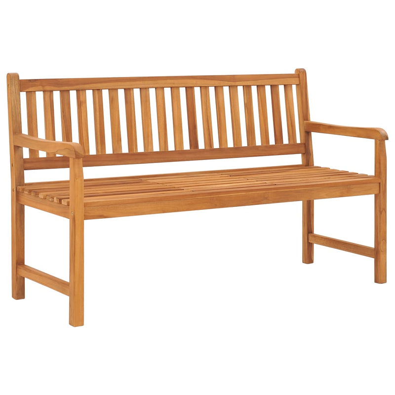 3-Seater Garden Bench with Table 150 cm Solid Teak Wood