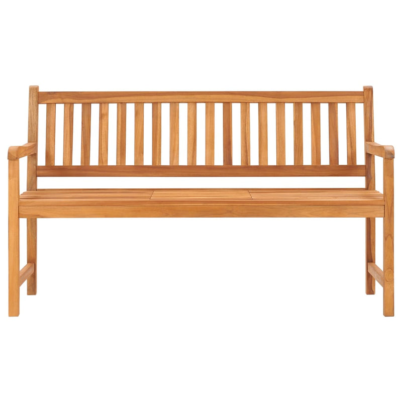 3-Seater Garden Bench with Table 150 cm Solid Teak Wood