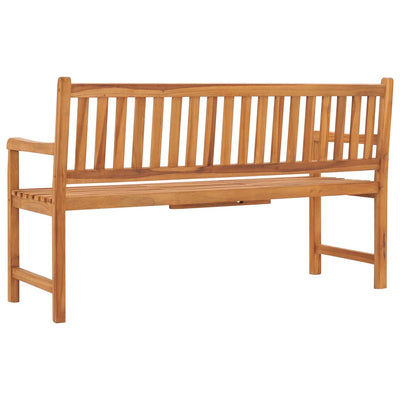 3-Seater Garden Bench with Table 150 cm Solid Teak Wood