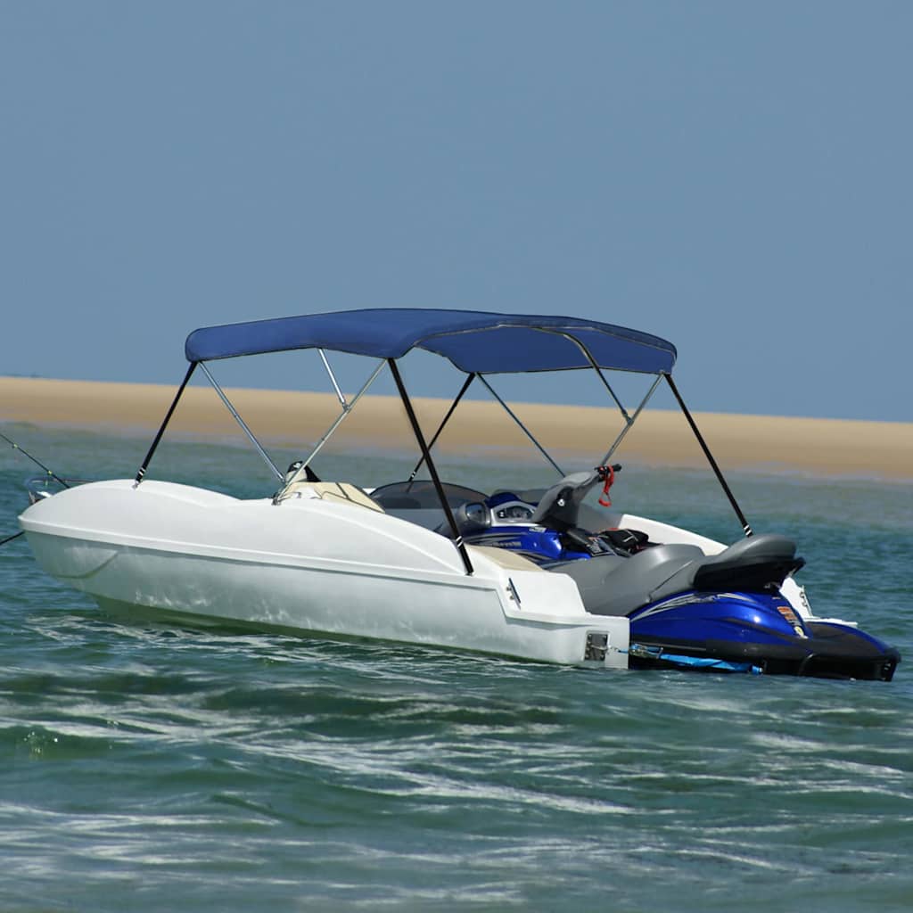 3 Bow Bimini Top Height 137 cm Width 183 cm Blue 160 cm