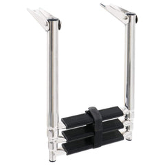 vidaXL Folding Boarding Ladder 3-step Stainless Steel 3