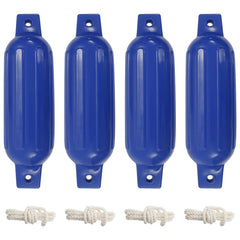 vidaXL Boat Fenders 4 pcs Blue Ø 11x40 cm PVC 1