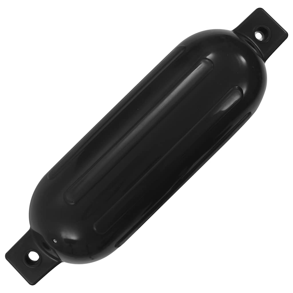 vidaXL Boat Fenders 4 pcs Black Ø 14x50 cm PVC 3