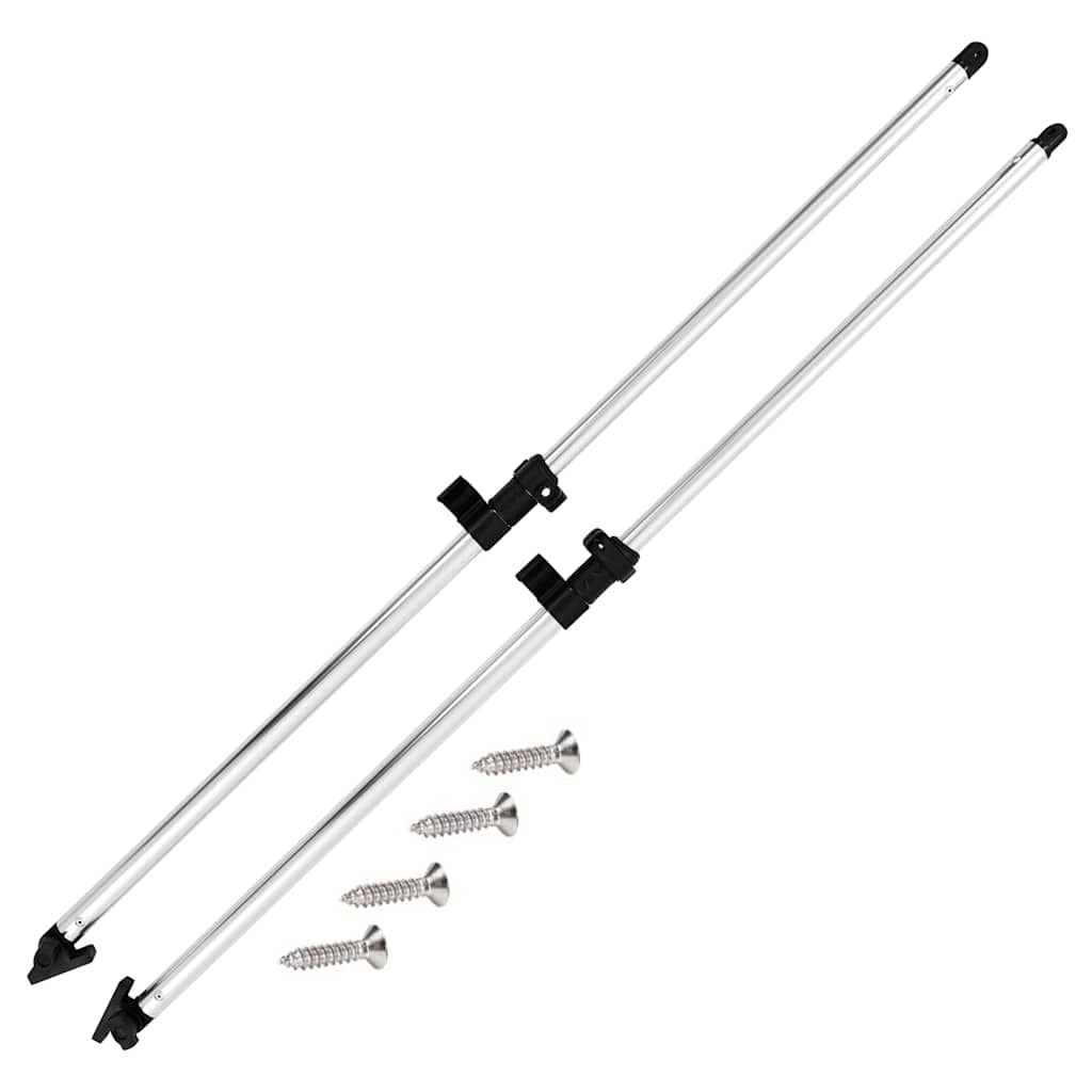 vidaXL Bimini Top Support Poles 2 pcs Aluminium 1