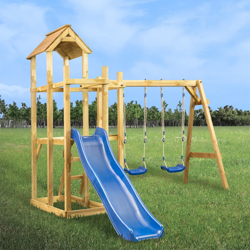 Play Tower 285x120x226.5 cm Impregnated Wood Pine