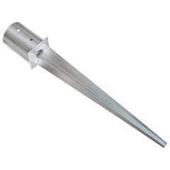 vidaXL Ground Spikes 2 pcs Silver 10x76 cm Galvanised Steel 4