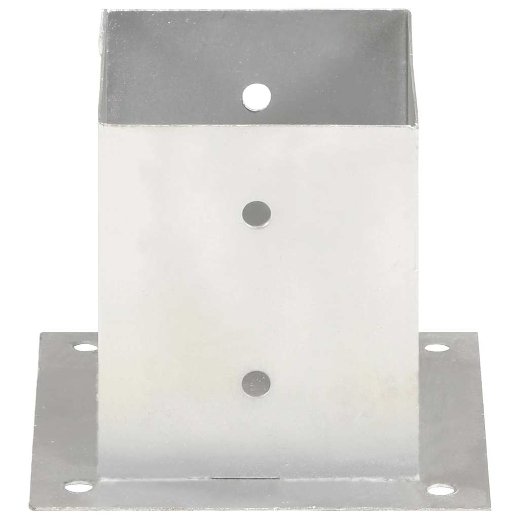 145451 vidaXL Post Anchors 4 pcs Galvanised Metal 121 mm 3